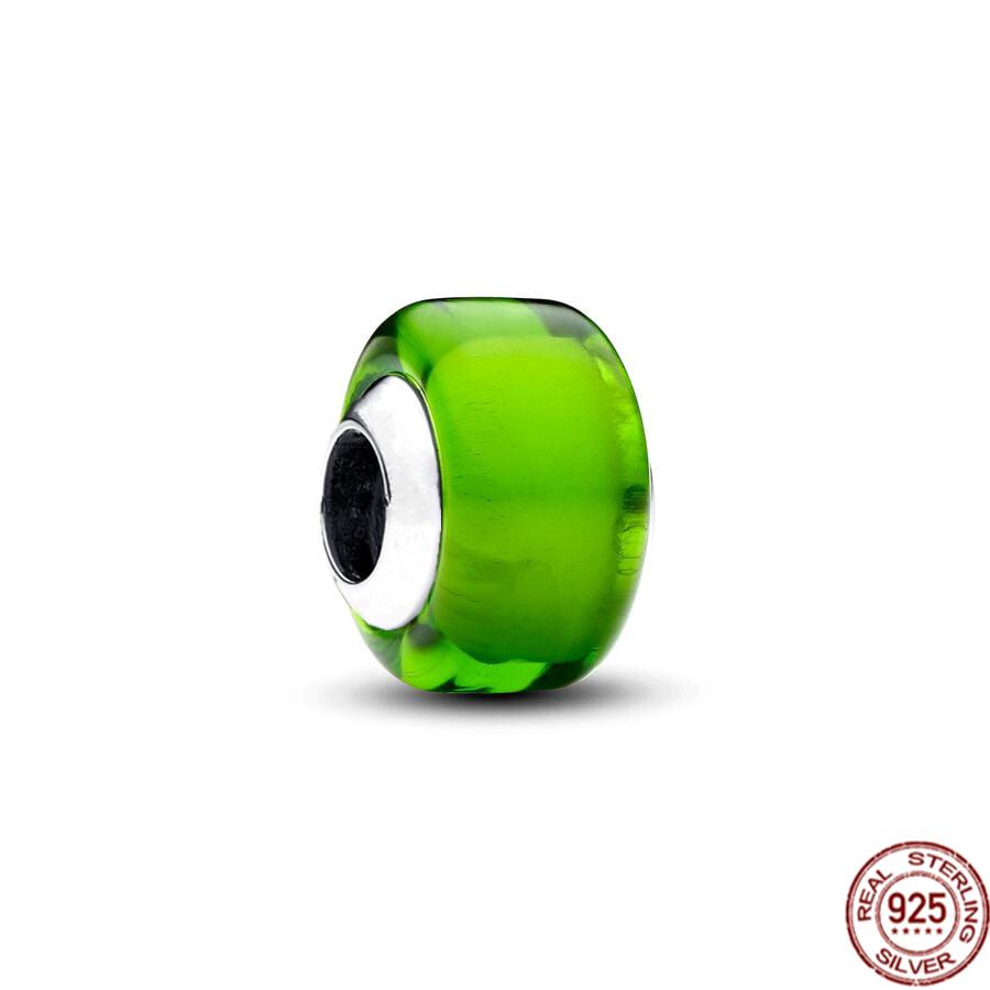 Новые поступления 925 стерлингового серебра розового желтого синего белого цвета мини муранское стекло шарм бусины подходят оригинальный браслет Pandora ювелирные изделия