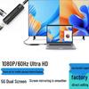 Беспроводное устройство для зеркалирования экрана 5G: HD Беспроводной HDMI Передатчик и Приемник для Телефона, Компьютера и Телевизора