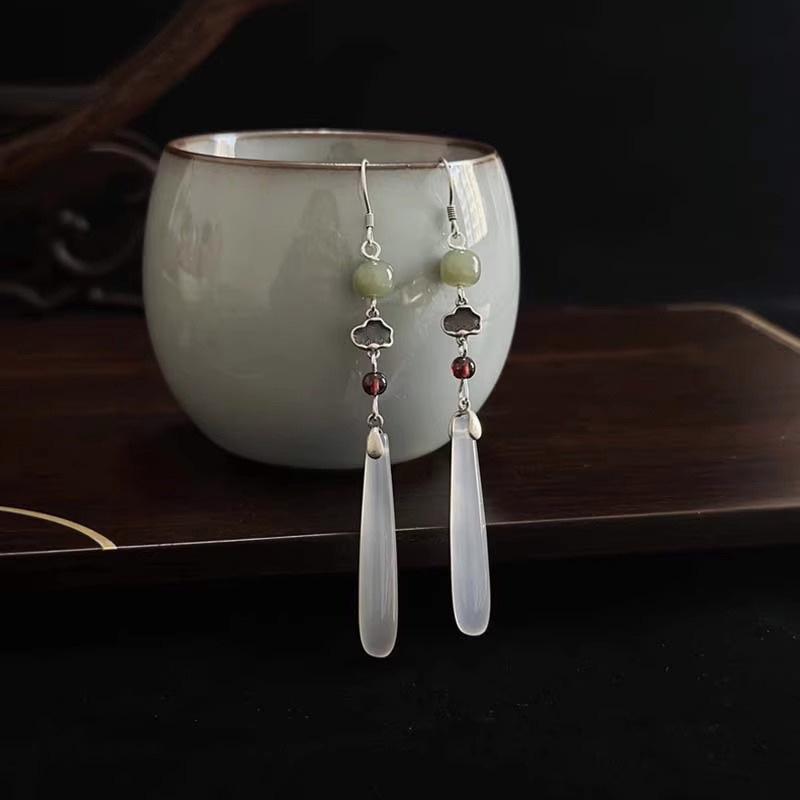 Серьги-кисточки в стиле династии Сун: Элегантный аксессуар ханьфу и чонсам