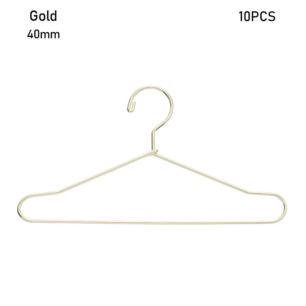 10pcs Multi-colors Cute 1/6 Doll Mini Hangers Dress Clothes Hanging Metal Doll Accessories