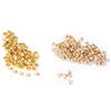 100pcs Silver & Gold Crystal Rivets Metal Material Double Cap Rivets  DIY Leather Craft