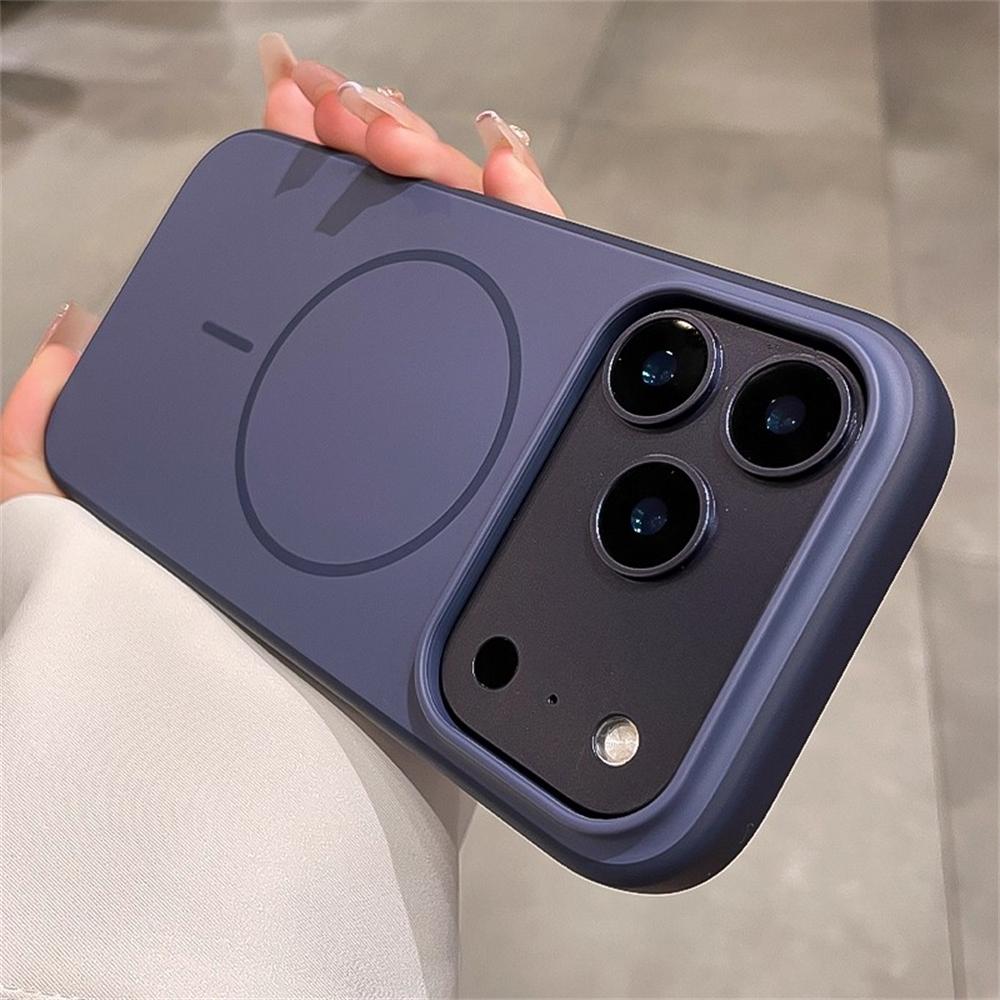 For Magsafe Magnetic Wireless Charging Matte PC Phone Case For iPhone 17 Pro 16 Pro Max Air Shockproof Soft Back Cover