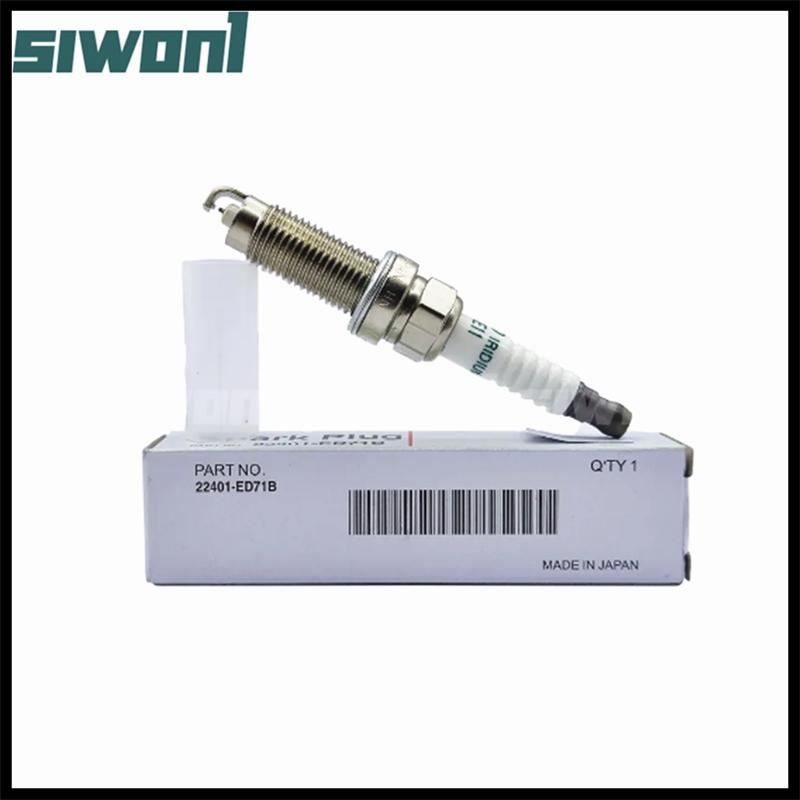 4pcs/lot Platium Iridium Spark Plug For Nissan Juke Versa Micra Tiida X-Trail DILZKAR6A11 22401ED71B 22401-ED71B FXE20HE11