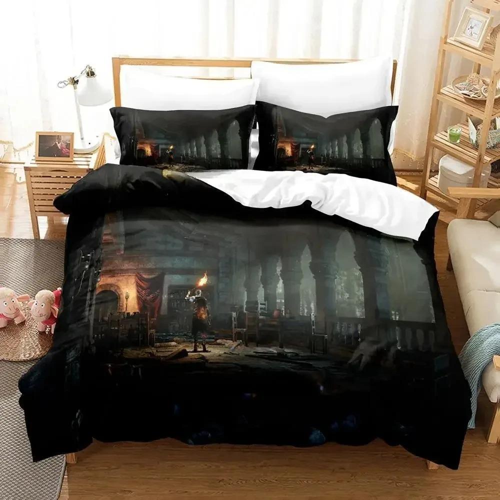Dark Souls 3 Bedding Set Single Twin Full Queen King Size Bed Set Adult Kid Bedroom Duvetcover Sets 3D Print Anime Bed Sheet Set