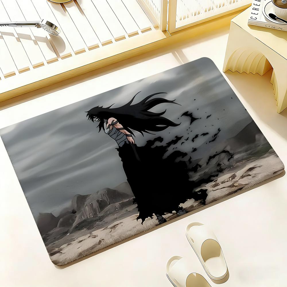 Hot Anime B-Bleach Floor Mat Bedroom Living Room Flannel Door Mat Non-Slip Home Decor