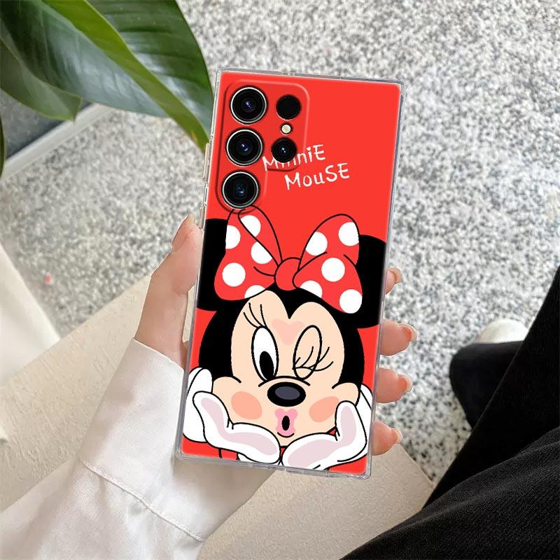Прозрачный чехол Disney Стич Микки Дональд Дак для Samsung Galaxy S26 S25 Ultra S24 S22 S26 Plus S20 S23 S21 S25 FE 5G