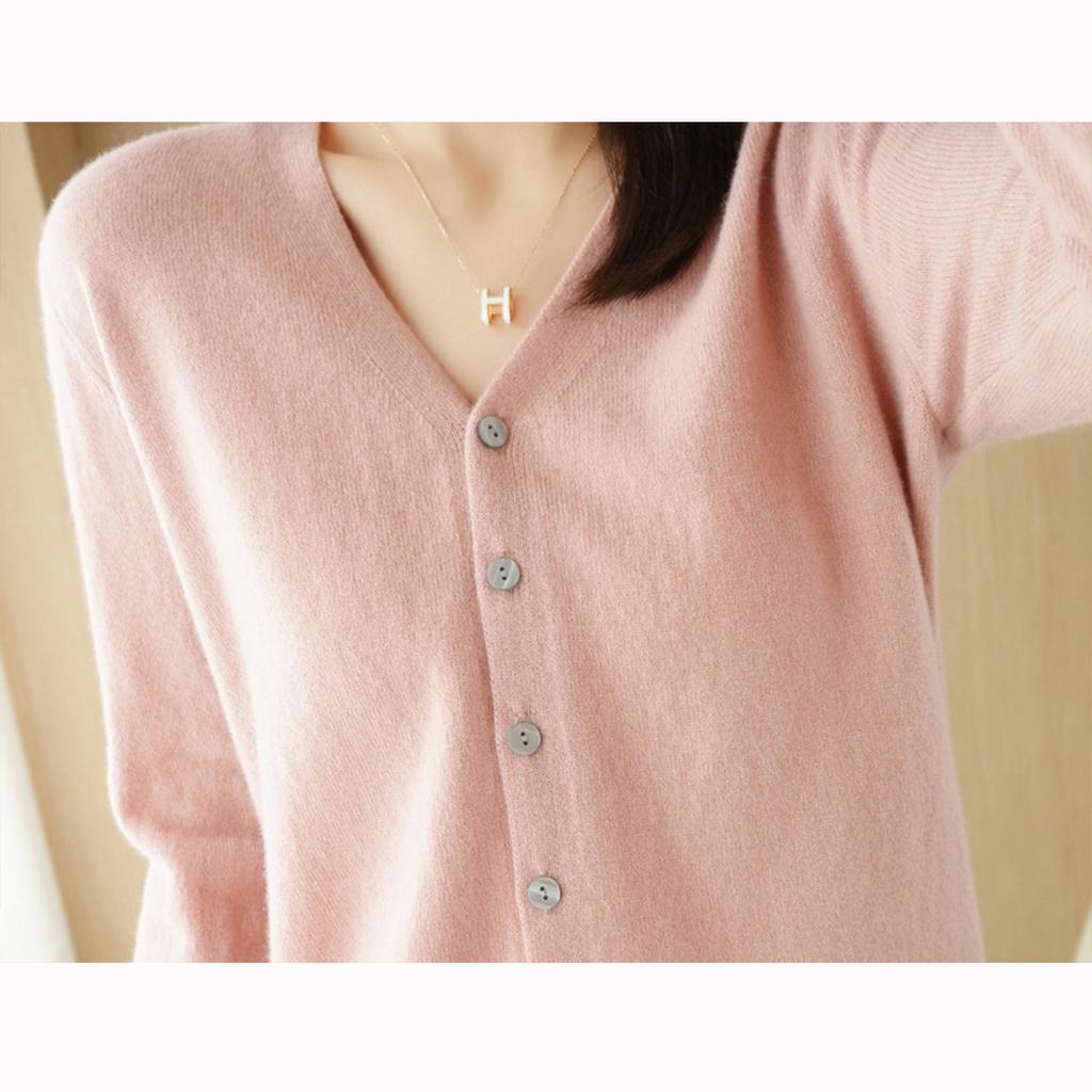 Женский трикотаж с V-образным вырезом, однобортный, на пуговицах, пуловеры, свитера женские, осень-весна, с длинным рукавом, короткие, маленькие, свежие, верхняя одежда, трикотажные кардиганы, топы