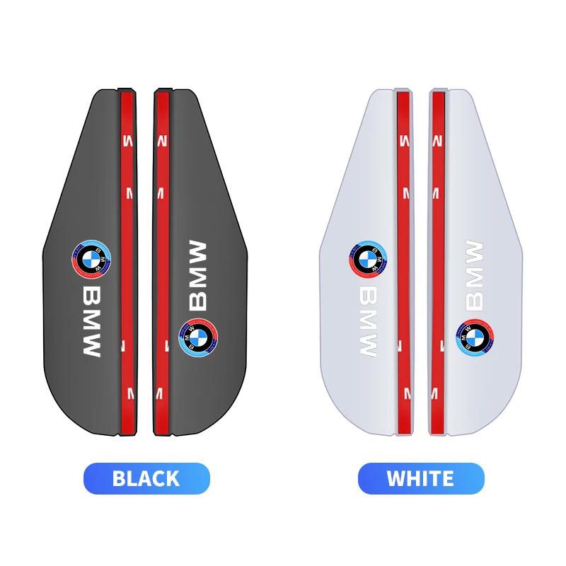 2Pcs Car Rearview Rain Eyebrow Transparent Stickers 50 Anniversary For BMW E36 E60 E90 X2 X1 X3 X5 E46 E39 E70 M3 M5 M6 50 JAHRE