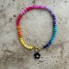Colorful Flower Pendant Necklace Ocean Style Choker Necklace New Rainbow Beaded Necklace  Women