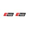 2026 2/5/10Pcs Car RS Sline Badge Steering Wheel Sticker Accessories for Audi Sline C7 A1 Q2 Q3 A4 B7 B8 B9 A3 8P 8V 8L A5 A6 C6 C5