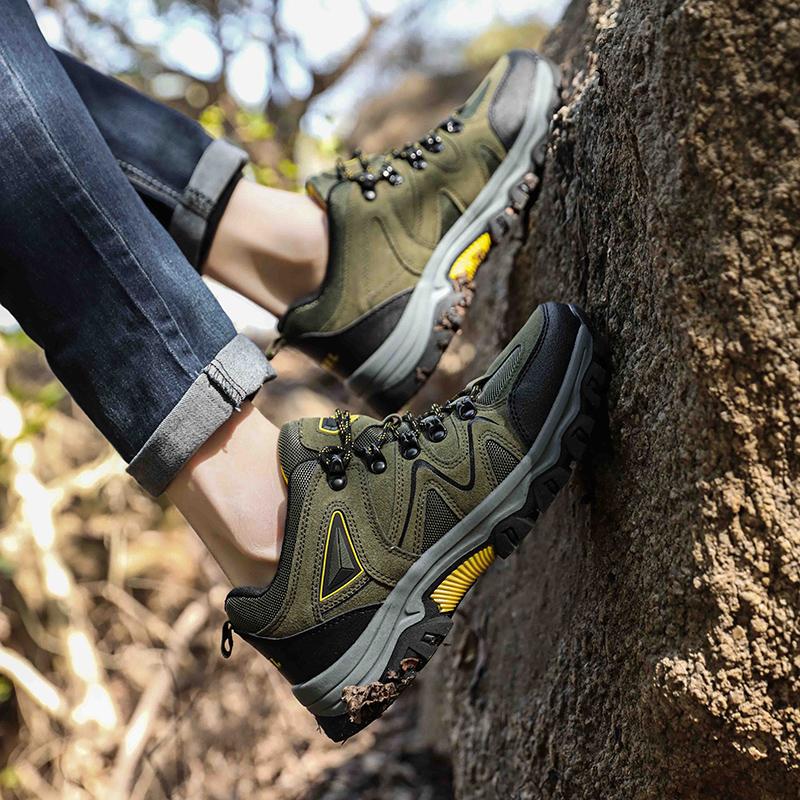 Мужские походные ботинки, низкие альпинистские ботинки, мужская повседневная обувь для активного отдыха, противоскользящая, большого размера