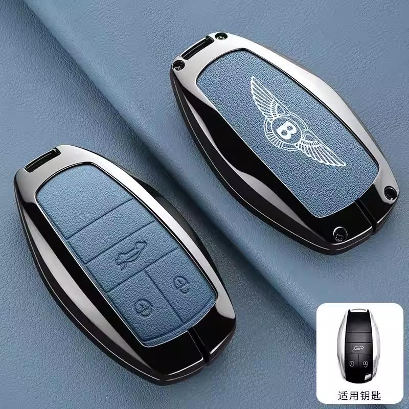 Для Нового Bentley Flying Spur Continental GT Bentayga Mulsanne Автомобильный ЛОГОТИП Чехол для Ключа Автомобиля Чехол для Умного Пульта Держатель для Ключей Сумка Чехол Зажим