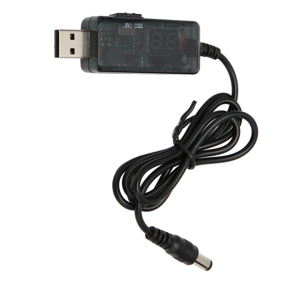 USB Повышающий кабель 5 В до 9 В 12 В Регулируемый Портативный DC USB Повышающий шнур с наконечником разъема 3,5 x 1,35 мм для вентилятора, стола