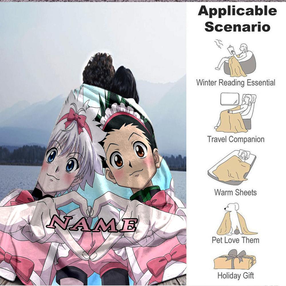 Custom 1pc Heroic Adventures Unite Blanket, Soft And Comfortable Blanket, Casual Warm, Camping Travel Blanket, Birthday Gift Q912127