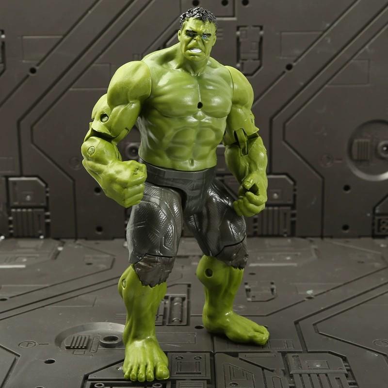 См Детские Игрушки Marvel Аниме Фигурки Человек-паук Халк Фигурка Действия Железный Человек Мультфильм Детская Игрушка Рождественский Подарок Светящаяся Кукла Хобби 17 Подвижных 2