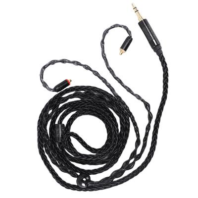 Кабель для IEM, подходит для наушников SE535 SE846, 16-жильный посеребренный кабель для наушников из бескислородной меди (OFC), кабель MMCX - 3,5 мм