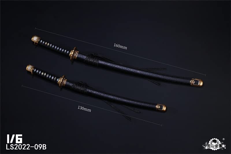 Аксессуары для тяжелой промышленности LOGSHANJINSHU Металлический меч для японского самурая Японский меч Учикатана B [TOYBARJAPAN] 1/6 фигурки/Рюдзан
