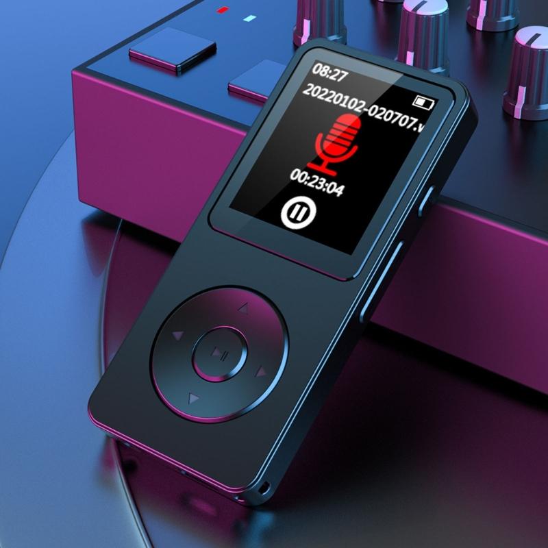 Портативный MP3-плеер Совместимость с Bluetooth Беспроводное дополнительное подключение 1,8-дюймовый дисплей Музыкальный плеер Электронная книга Диктофон