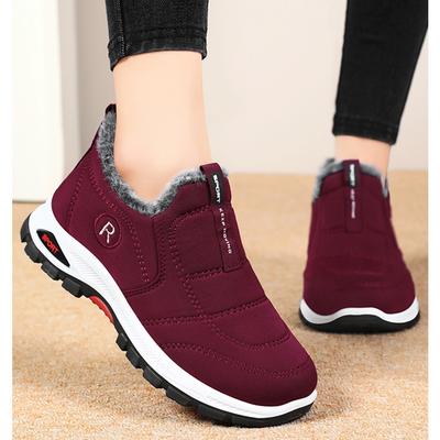 Зимняя хлопковая обувь для женщин, уличные нескользящие ботинки на платформе для снега, 2025 г., новые теплые ботильоны, хлопковая подкладка, Botas De Mujer