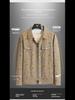 Men's Spring/Autumn Corduroy Lapel Jacket - Fashionable, Casual, Full-Print, Large Sizes Available.