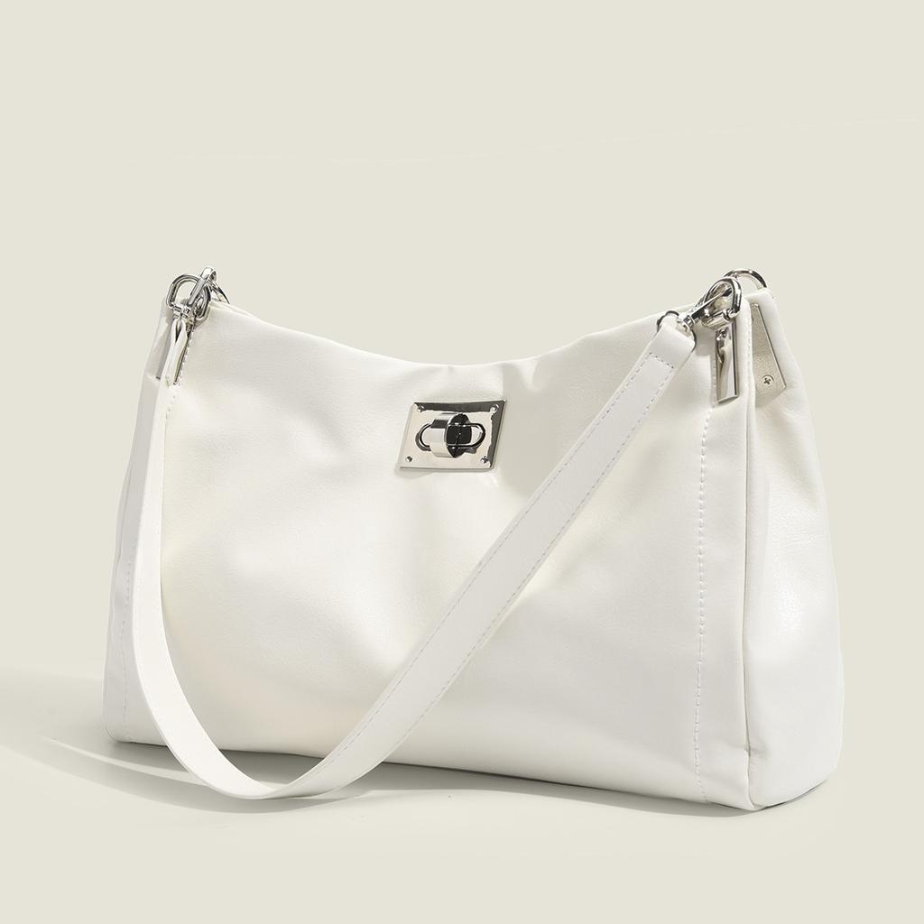 Сумка-тоут через плечо для женщин, летняя, черная, для поездок на работу, простая, универсальная сумка через плечо