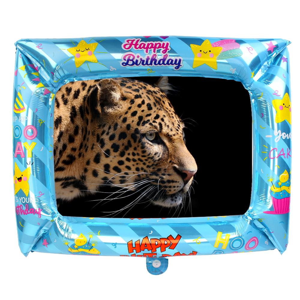 1 шт., фольгированные шары с днем ​​рождения, реквизит для фотосессии, украшения для выпускной вечеринки, воздушный шар, фоторамка, фотобудка на день рождения