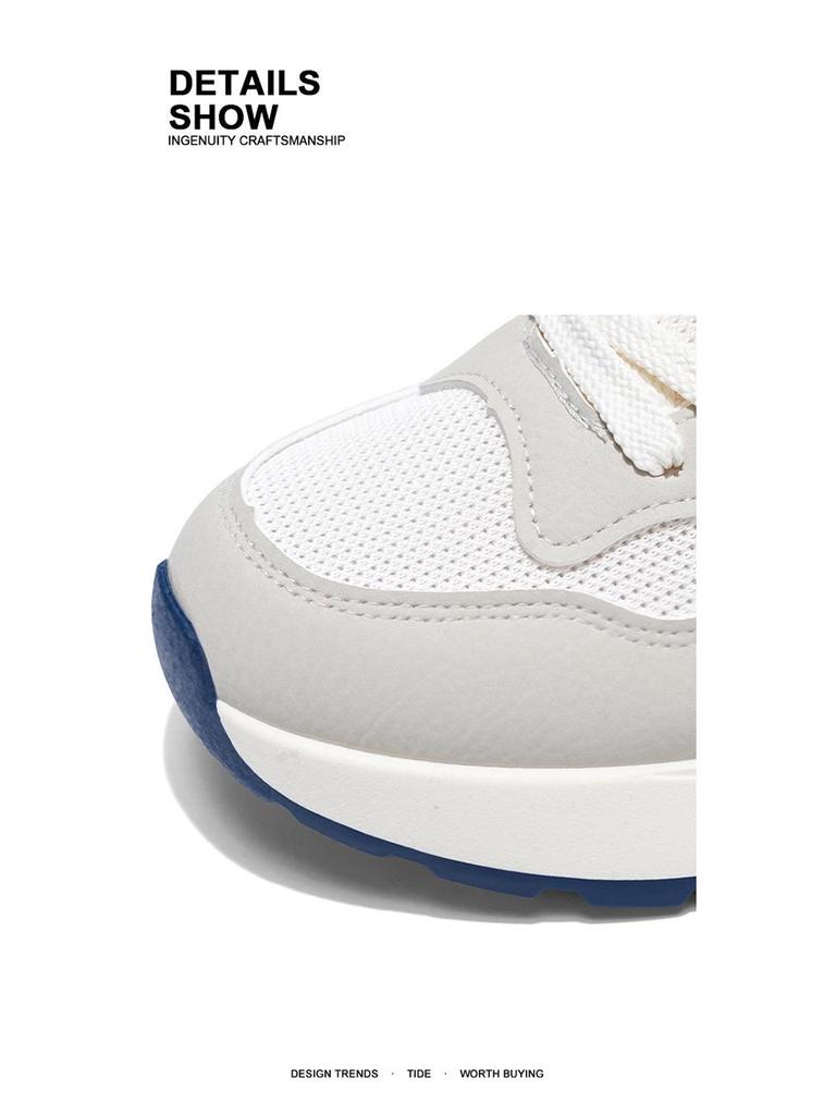 Мужские летние дышащие повседневные кроссовки для бега 2025 - Толстая подошва, износостойкие, универсальные для студентов и отцов.