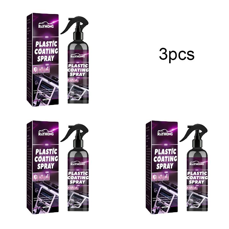 Rayhong Car Plastic Spray Очиститель для салона автомобиля, сидений, приборной панели, удаления пятен, технического обслуживания и восстановления
