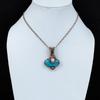 Подвеска из драгоценного камня Smithsonite, подвеска из медной проволоки, радужная бижутерия из лунного камня, подвеска ручной работы, обмотанная медной проволокой, подарок для женщин