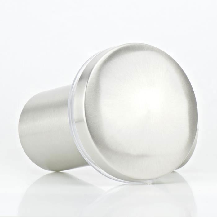 Applique montante - LED - 5.5W - Acier inoxydable - IP44 - Blanc froid