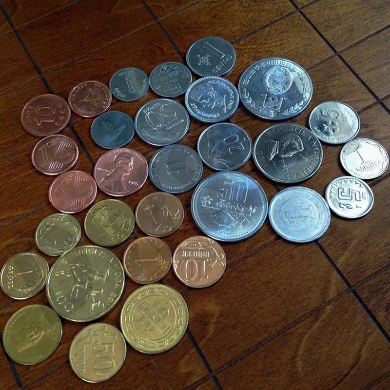 15/30 шт. Коллекционные монеты разных стран