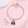 925 Sterling Silver Pendant Gun Black Skeleton Hand Heart Vampire Charms Fit Bracelet DIY Women Halloween Costume Jewelry 2026