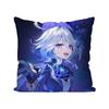 Фуррина Анимация Игра G-Genshin I-Impact Наволочка Квадратная Подушка Спальня Диван Досуг Комфорт Гостиная Домашнее Украшение 40X40