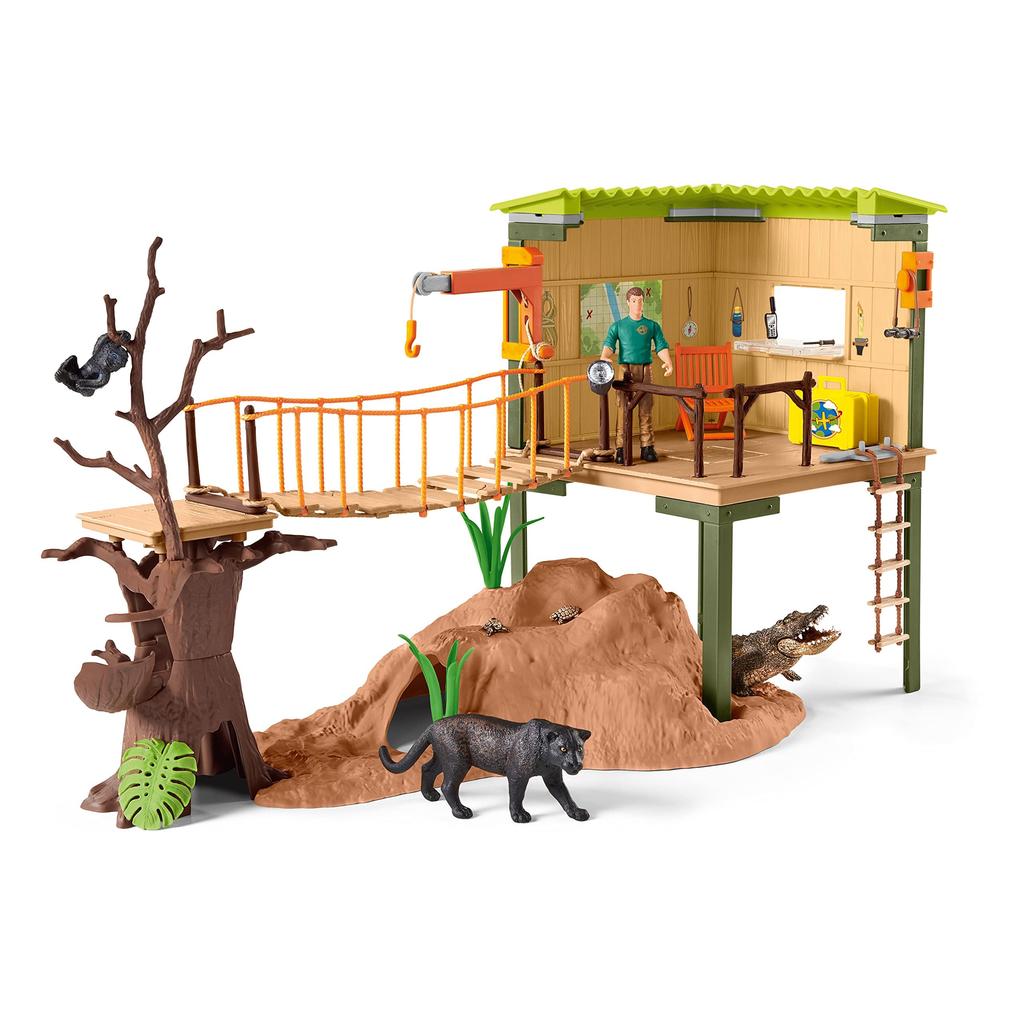 Schleich Wildlife Jungle Base Camp 42507