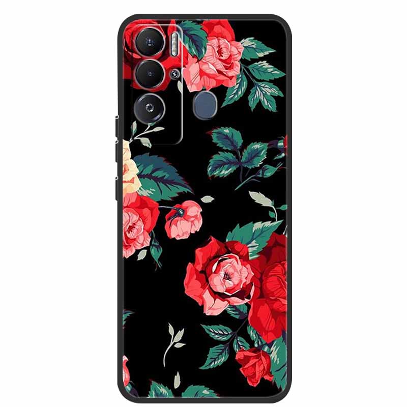 For Tecno Pova Neo Case Cartoon Soft Silicone Back Cover Phone Case for Tecno Pova Neo Bumper Coque LE6 Shockproof PovaNeo Funda