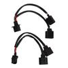 2Pcs 9008 H13 Headlights Conversion Wiring Harness Socket Adapter Male To Female Plug and Play for