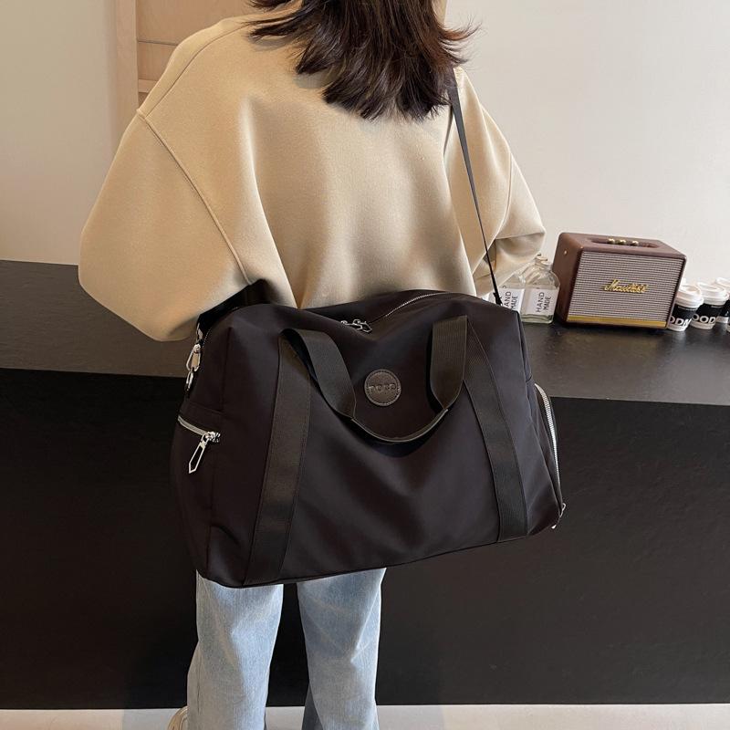 Мужская и женская повседневная дорожная сумка большой вместимости для поездок на работу, простая в хранении, может использоваться для крепления обувного отсека, багажная сумка