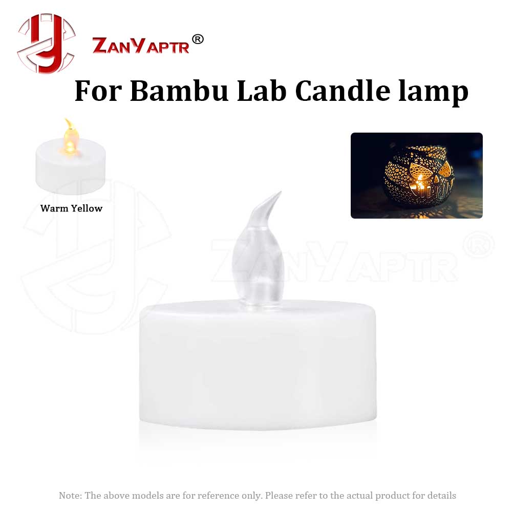 For Bambu Lab Candle Lamp LED Light DIY 3D Printing Model Parts for Bambu Voron AD5M K1 Kobra