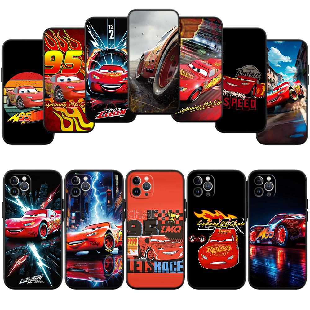 Cars Lightning McQueen New High-End Shell Phone Case for iPhone 16 15 14 13 12 Pro Max Plus Mini