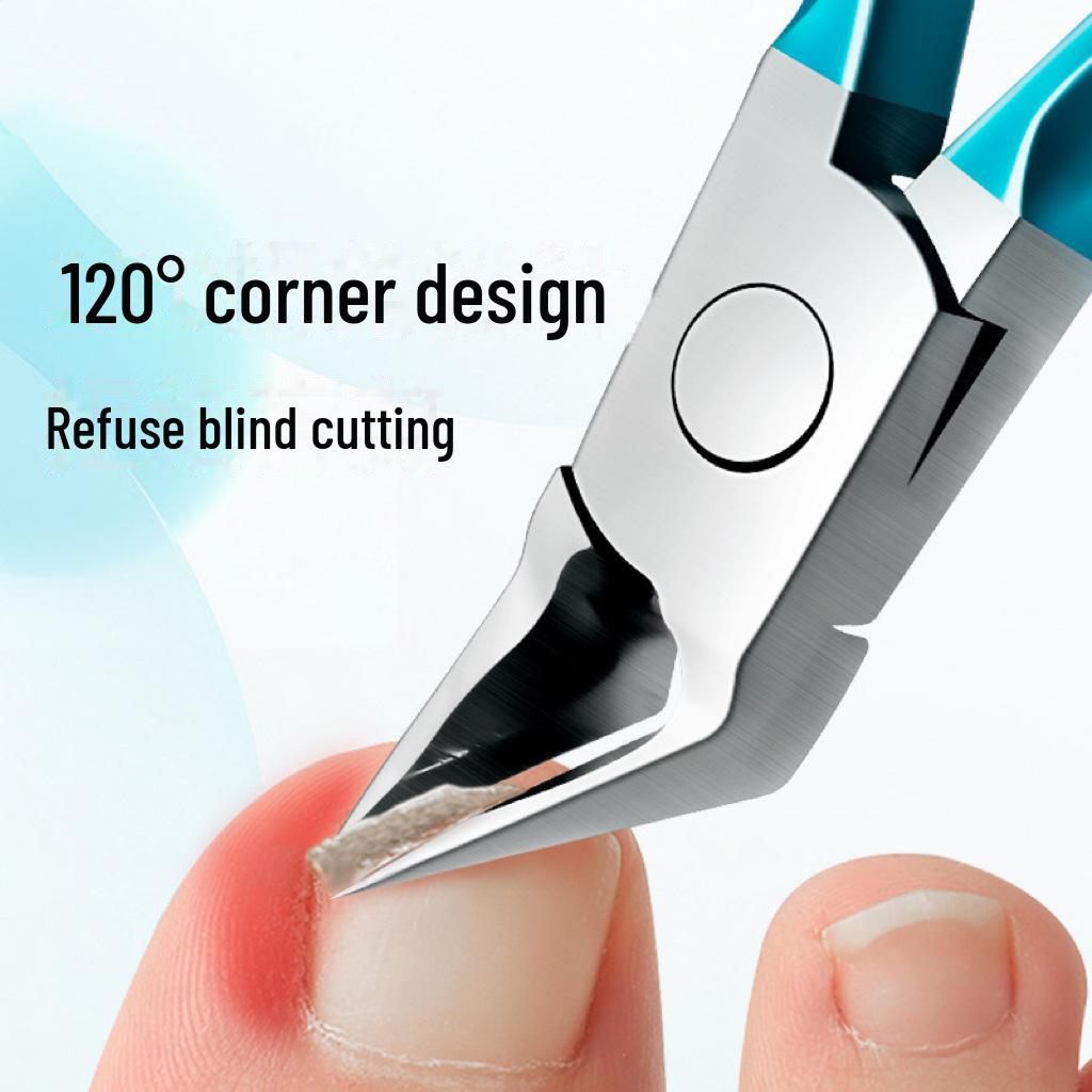 Oblique Nail Clippers for Ingrown Toenails – Precision Hawkbill Pliers with Pointed Tips