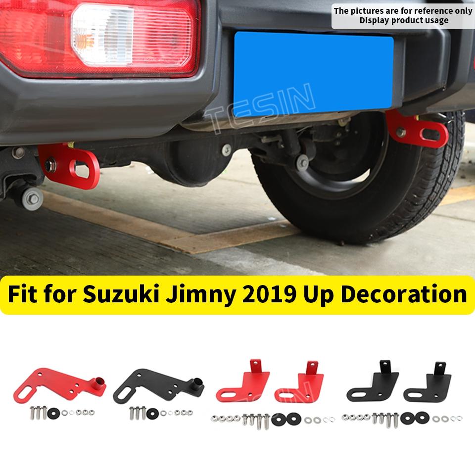 Для Suzuki Jimny 2019-2021 2022 2023 2024 2025 2026 Автомобильный Передний Задний Бампер Стойка Крюк для Буксировки Прицепа Комплект Буксировочных Стойок Аксессуары