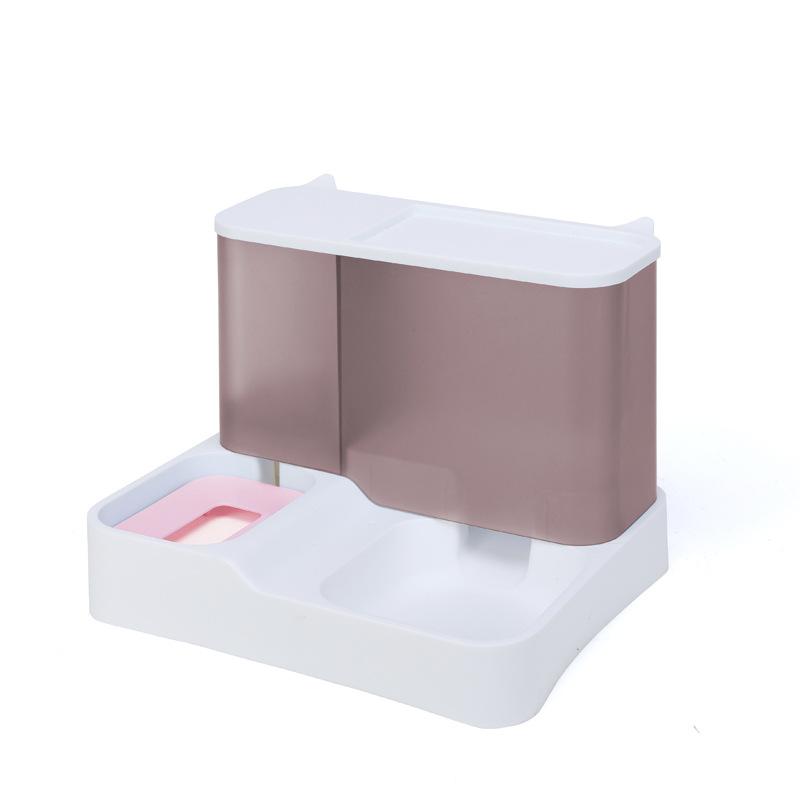 Товары для кормления и поения домашних животных, кошек и собак, автоматическая кормушка для кошек, дозатор еды, миска для питья и воды 2 в 1, большая емкость, товары