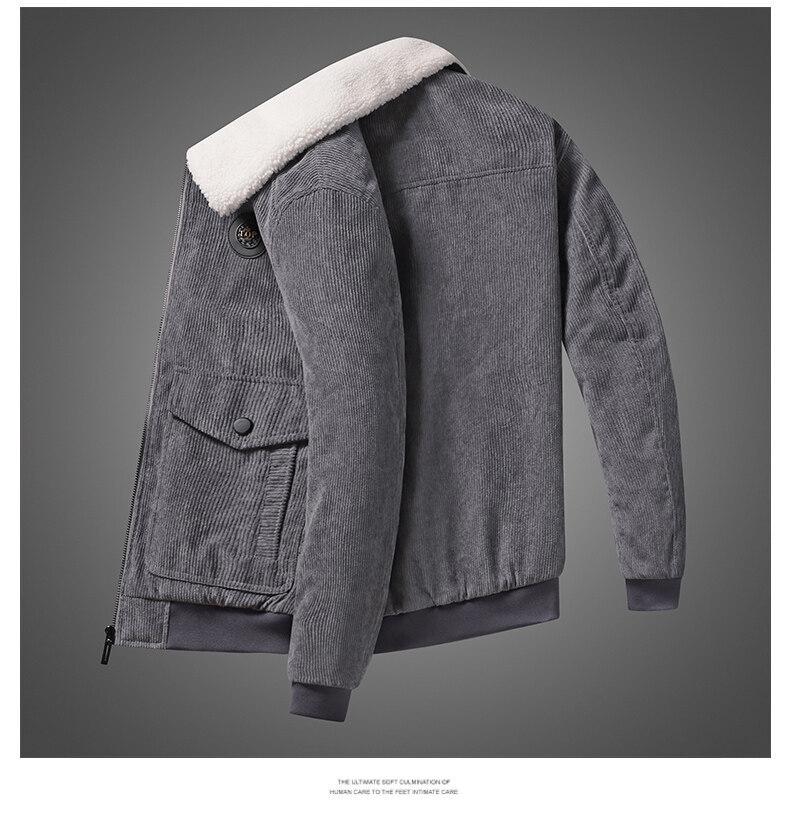 Мужская куртка с длинными рукавами из овечьей шерсти, бейсбольная майка, молодежная корейская версия, повседневная вельветовая куртка с лацканами, мужская одежда