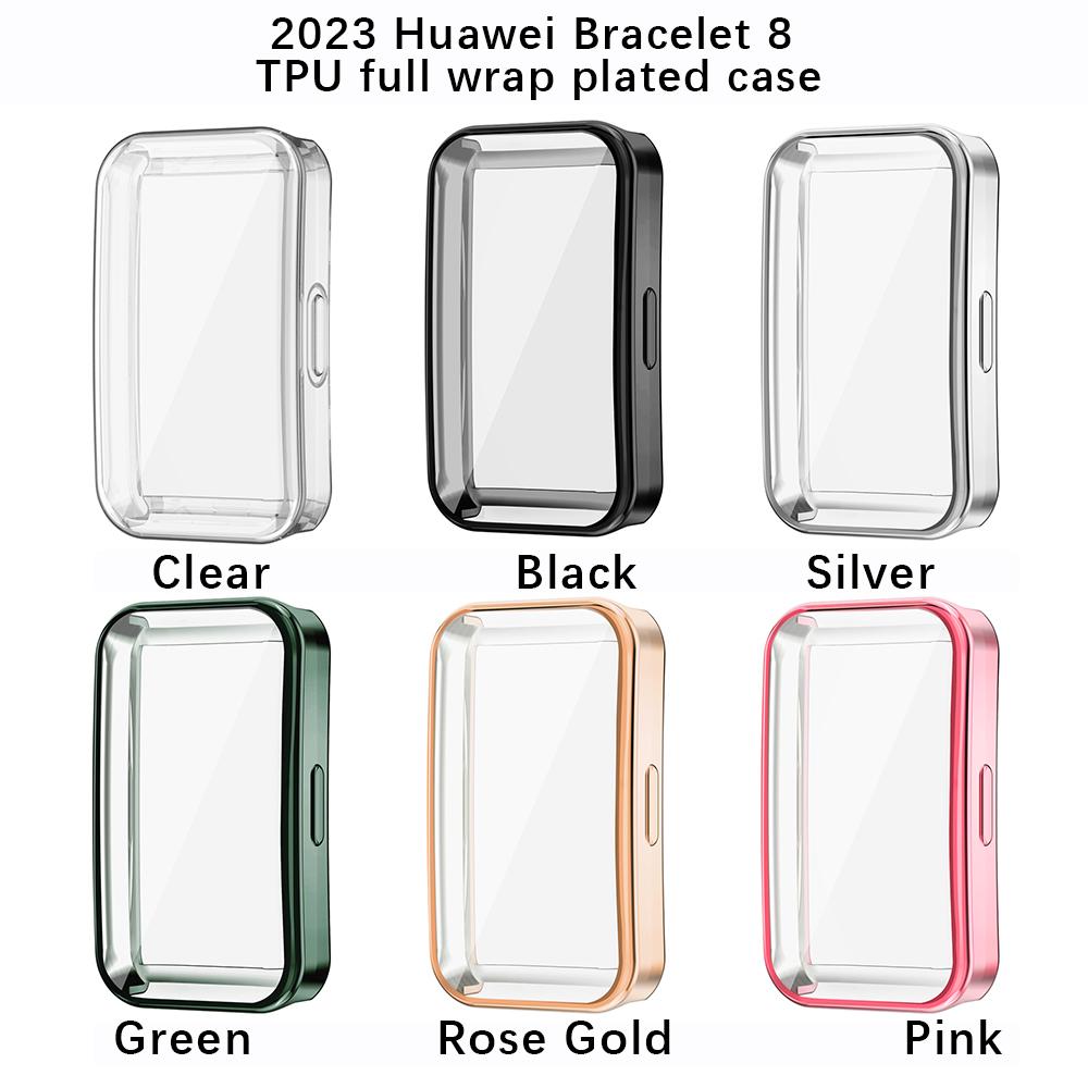 Мягкий ТПУ Чехол Для Huawei Band 10 9 8 Рамка Корпус Бампер Защитное Стекло Экран Браслет Band9 Полностью Прозрачный Защитный Чехол