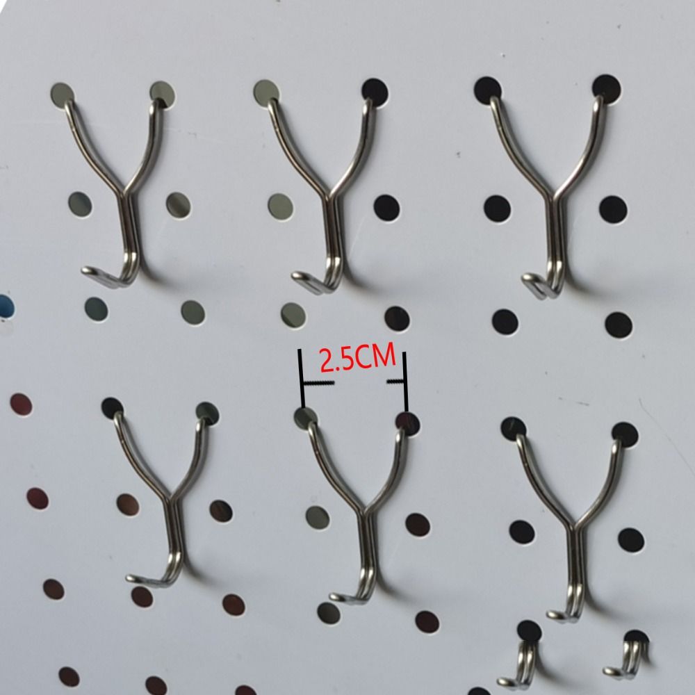 20 шт. Сетчатый держатель полки для товаров Подвесной Подходит для дисплейных крючков Стеллажи для хранения Розничный магазин Перфорированная панель Крючки