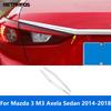 Накладка на крышку багажника задней двери для Mazda 3 M3 Axela Седан 2014 2015 2016 2017 2018 Хромированные аксессуары Стайлинг автомобиля