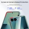 Для Samsung Galaxy Z Flip 7 с держателем для карт [RFID-блокировка] и защитой шарнира и HD-защитой экрана, Прочный противоударный чехол для телефона - Мятно-зеленый