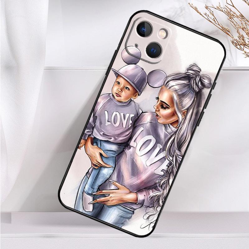 Модный чехол для телефона Super Mom для iPhone 14 13 12 11 16 15 Pro Max Plus Mini 7 8 X XR XS Max мягкий чехол