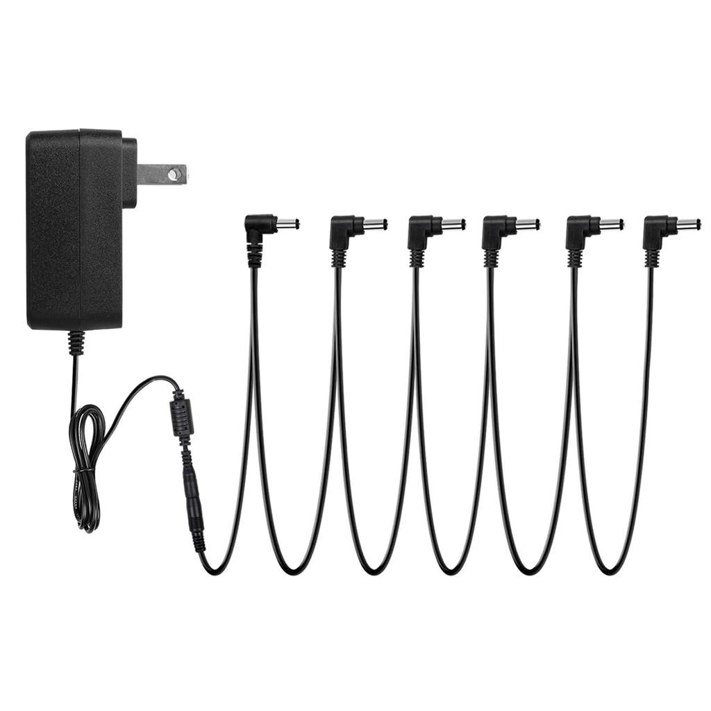 STRICH Effector Power Supply 6 Channel DC9V 1A Power Supply Electric Guitar Effector Pedal Adapter SPA-10