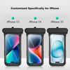 Waterproof Phone Case with Touchscreen Function, Waterproof Pouch for Swimming, Deep Diving, Underwater Photography, Lanyard, Neck Strap